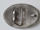 Old West Marshal Dodge City Badge Belt Buckle High Quality Pewter Western Buckle