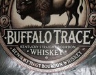 Buffalo Trace Kentucky Straight Whiskey Almost 8 Inches Around Metal Sign