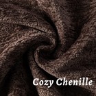 Brown Decorative Throw Pillow Covers 20x20 Inch Set Of 2 Cozy Soild Chenille    
