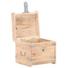 Storage Chest Storage Trunk With Latch For Bedroom Solid Wood Acacia Vidaxl