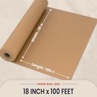 Brown Kraft Butcher Paper Roll 18 Inch X 100 Feet Usa Made Food-grade Paper