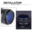 Red Orange Yellow Green Blue Purple Full Color Lens Filter 43 46 49 52 58 82mm