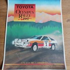 Vintage Wrc Scca 1987 Toyota Olympus Rally Racing Poster 22 5x17 5 Original