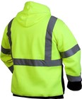 Pyramex Standard Unisex Adult Hoodie Hi Vis Lime Safety Pullover Sweatshirt - 4x