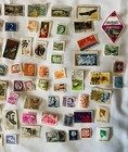 Assorted Worldwide Postage Stamp Lot Of Used Vintage Stamps