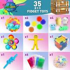 Sensory Fidget Toys Pack - 35pcs Stress Relief And Anti Anxiety Toys For Kids -
