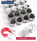 17mm Chrome Wheel Lug Nut Bolt Cover Caps Fit For Mercedes Vw Skoda Silver