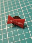 Vtg Budweiser Beer Bowtie Red Plastic Lapel Pin