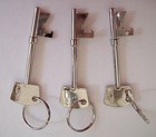 3x Skeleton Key Beer soda Bottle Opener Key-chain Key Ring Nickel Hardened Steel