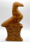 Hand Carved Wooden Bird Eagle Statue Figure 8 25   