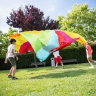 Play Parachute For Kids Colorful Rainbow With 12 Handles - 12 Feet