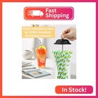 Mevtok 13 5 Inch Straw Holder For Standard   Long Bended Size Drinking Straws  A