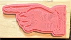 Stampabilities Manicule Hand Pointing Index Finger Rubber Stamp  Vintage Antique
