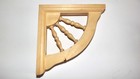 2 Wood Shelf   Corner Brackets 7x7x1 5  Spindle Corbel Design