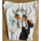 Vintage Joe Camel Fleece Shorts White Graphic 90s Camel Cash Promo One Size Usa
