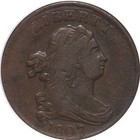 1807 1 2c Pcgs Vf35 Draped Bust Half Cent Copper Free Shipping