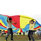  Kids Play Parachute Rainbow Parachute Toy Tent Game For Children 24 Feet