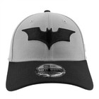 Batman Christian Bale Logo New Era 39thirty Fitted Hat Grey