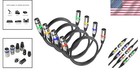 4pack 3 Pin Dmx Cables Male Female Xlr Patch Cables  Cable Dmx 1 2m 4ft Xlr M   