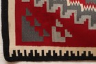 Antique Navajo Rug Large Native American Vtg 42x29 Ganado Red Textile Weaving