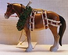 Christmas Clydesdale Ornament 2 5 Tall 2004 Retired Trail Of Painted Ponies Used