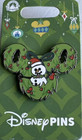 Disney Parks Mickey Snowman Wreath Holiday Christmas Trading Pin New Great Gift