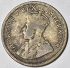 1932 South Africa 1 Shilling - Suid Afrika George V -  800 Silver - Km 17 3