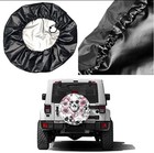 Sugar Skull Skeleton Flower Pink Spare Tire Cover Dust-proof Wheel 32 5 Inches