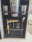 Vtg Londonaire Lmtd Portable Pub Barware Travel Bar Set Kit Case   Key
