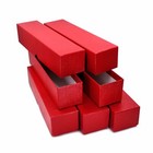  5  9  Single Row Coin Storage Box Red   Cardboard Flips Holder   Storage 2x2x9