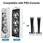 External 2 High Speed Cooling Fan Turbo Cooler For Playstation Ps5 Console