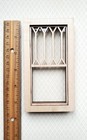Dollhouse Window Victorian Style Tall Diamonds Wood 1 12 Scale Miniature