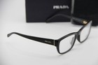 New Prada Vpr 18o-a 1ab-1o1 Black Gold Authentic Frames Eyeglasses 54-18