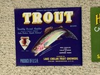 Wholesale Lot Of 20 Fishing  Hunting Vintage Original Fruit Crate Labels Signs