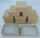 25 New 3  X 2  X 1  Gift Boxes Kraft Cotton Filled Jewelry Retail Store Supplies
