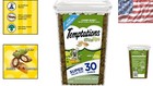 30oz Tub Of Mixups Cat Treats - Crunchy Soft Catnip  Chicken   Cheddar Flavor