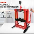 12ton Hydraulic Shop Press With Press Plates H-frame Benchtop Press Stand 3 Gear