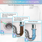 72pcs Drain Cleaner Deodorizer Sticks - Keep Drain Pipes Clear  Prevent Clogs Fo