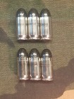 45 Acp Snap Caps  Set Of 6  Black And Nickel  Real 230gr Weight   