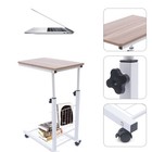 Adjustable Overbed Bedside Table With Wheels  Bed Desk  Over The Bed Table