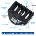 Battery Tester   Universal Rapid Charger For Aa Aaa C D 9v Button Batteries