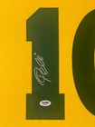 Pele Signed Jersey Framed W  Psa Coa Brazil Yellow Auto Display