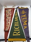 Vtg Lot Of 20  50   s Early 1900   s Felt Pennants States Monuments Tourism Souvenir