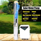 3  400w Dc Deep Bore Well Solar Water Pump 48v Submersible Mppt Controller Kits