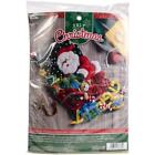 Bucilla Felt Applique Christmas Stocking Kit Santa s Sleigh 18 Inch