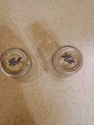 Vintage Ball Mason Glass Jar Salt And Pepper Shakers With Metal Lids Small