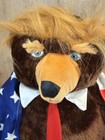 Authentic 2017 Trumpy Bear Deluxe Plush Trump Bear With Pack Away American Flag