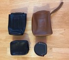 Vintage Camera   Lens Case Lot Minolta  Ricoh  Heliotron  Made In Japan Germany