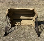 Vintage Steel Craft Folding Canvas Tractor Sun Shade Detroit 21 Mich 41 5   