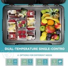Euhomy 12v Refrigerator Dual Zone Electric Cooler  App Control -4 68    Car Fridge